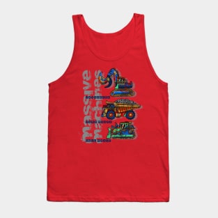 Massive Machines Construction Trucks Tank Top